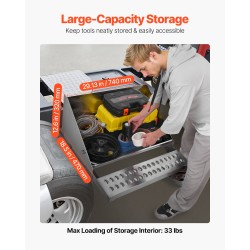 Askelmatyökalulaatikko kuorma-autoon alumiiniseos 790 x 770 x 485 mm 200 kg