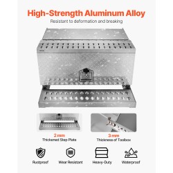 Askelmallinen työkalulaatikko alumiiniseos 760 x 750 x 400 mm 200 kg