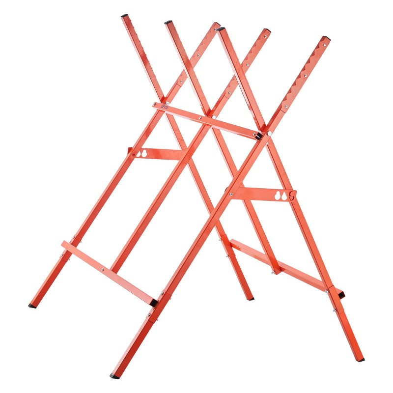 Taitettava terässahapukki säädettävä 920–980 mm korkeus sivuurat 117,9 kg