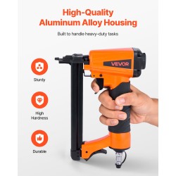 Paineilmatoiminen niittipyssy alumiiniseosrunko T50 4–16 mm 100 niitin lipas verhoiluun ja puutöihin