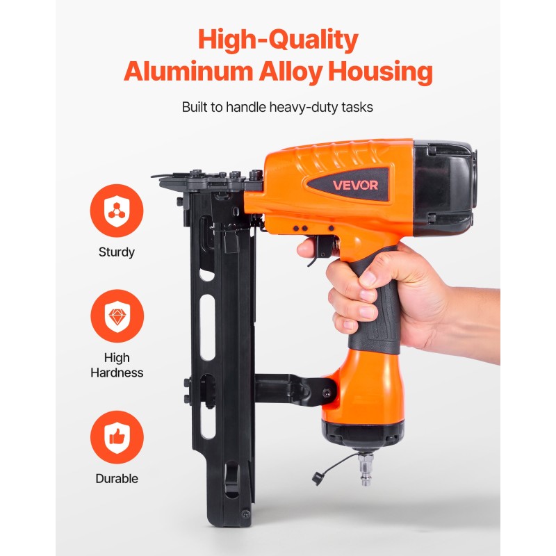 Paineilmatoiminen niittipyssy alumiinirunko 10,8 mm kruunuille 25–50 mm niiteille 100 niitin lipas