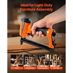 Paineilma-niittipyssy alumiiniseos 12,8 mm kruunu 6–16 mm niitit 100 kpl verhoiluun