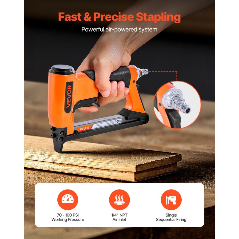 Paineilmatoiminen 20-kaliiperinen niittipistooli 50-sarjan niiteille 12,8 mm 6–16 mm 110-niitin lipas