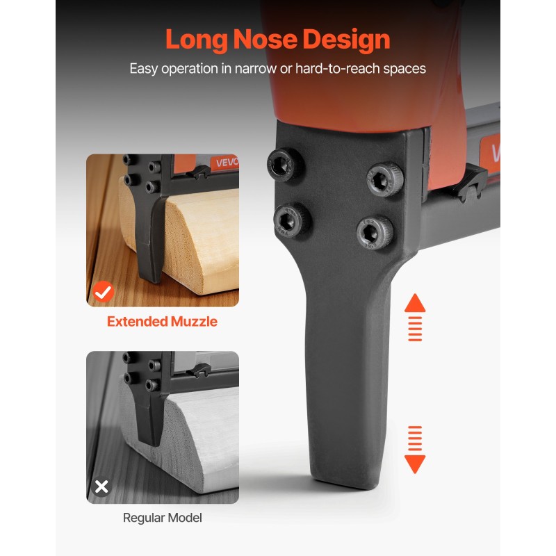 Paineilmanitoja 22-mittainen alumiiniseos 9,5 mm kruunu 6–16 mm niiteille verhoiluun