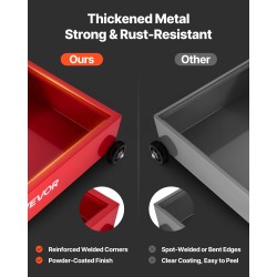 Öljynkeräysastia matalaprofiilinen 75,7 l pyörillä T-kahvalla manuaalipumpulla