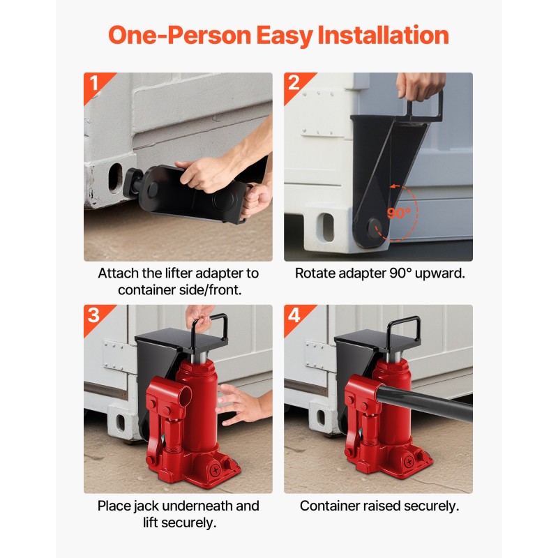 Konttinostimen nostokorvake karkaistusta teräksestä ruosteenkestävä pinnoite kantavuus 12500 paunaa satama ja varastokäyttöön