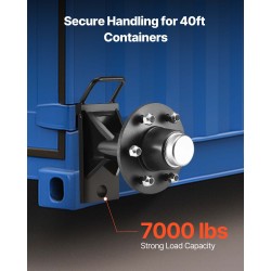 Kontin akselisarja 6-pulttinen teräsrunko ruosteenkestäväpinnoite kantavuus 7000 paunaa 6–12 metriä konteille kiristysräikällä