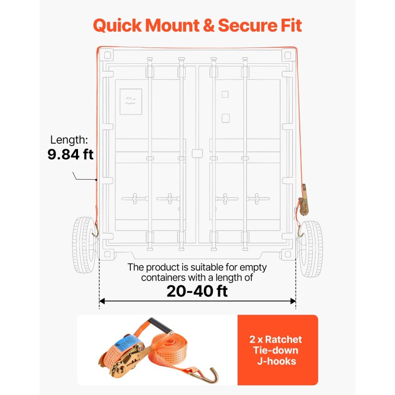 Kontin akselisarja 6-pulttinen teräsrunko ruosteenkestäväpinnoite kantavuus 7000 paunaa 6–12 metriä konteille kiristysräikällä