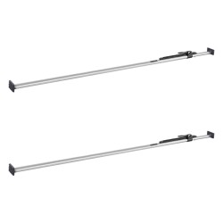 Kuormansidontatangot 2 kpl hiiliteräs säädettävät 2261 2642 mm räikkämekanismilla