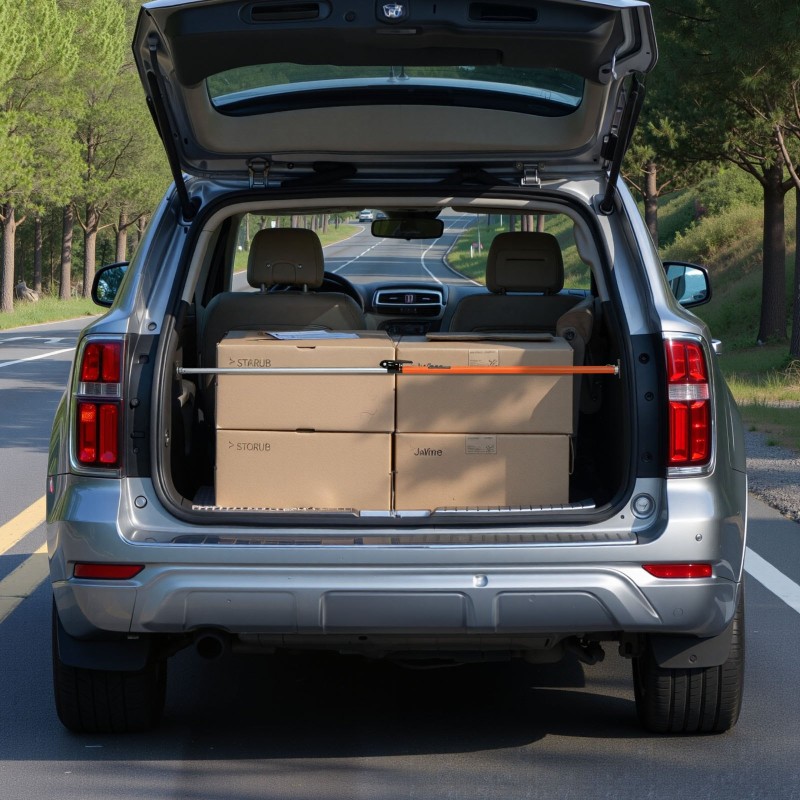 Säädettävä räikkäteleskooppinen rahtitanko hiiliteräksinen 1016–1854 mm autoon