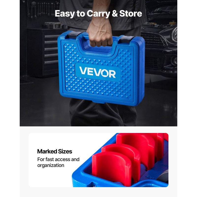 Laakeriprässisarja 14 osaa hiiliteräksestä ruosteenkestävä pinnoite säilytyslaukulla polkupyörille moottoripyörille autoille