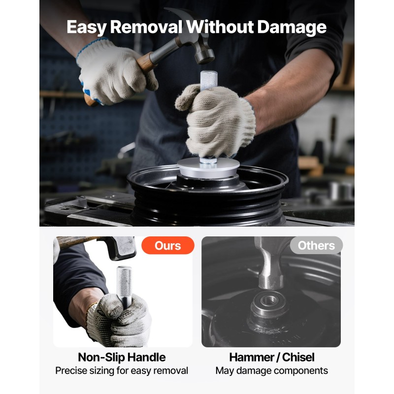 Laakeri ja tiivisteasennussarja metallinen yhdeksän holkkia kymmenen osaa pidennetty kahva