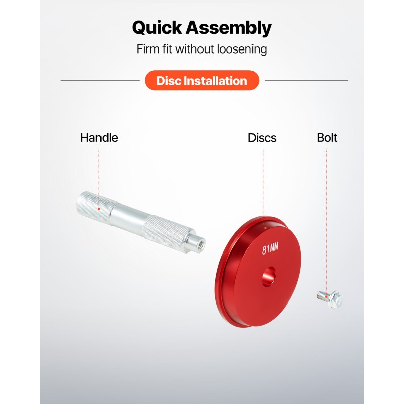 Laakeripuristinsarja 43 osaa metallirakenteinen 39 holkkilevyä ajoneuvoihin