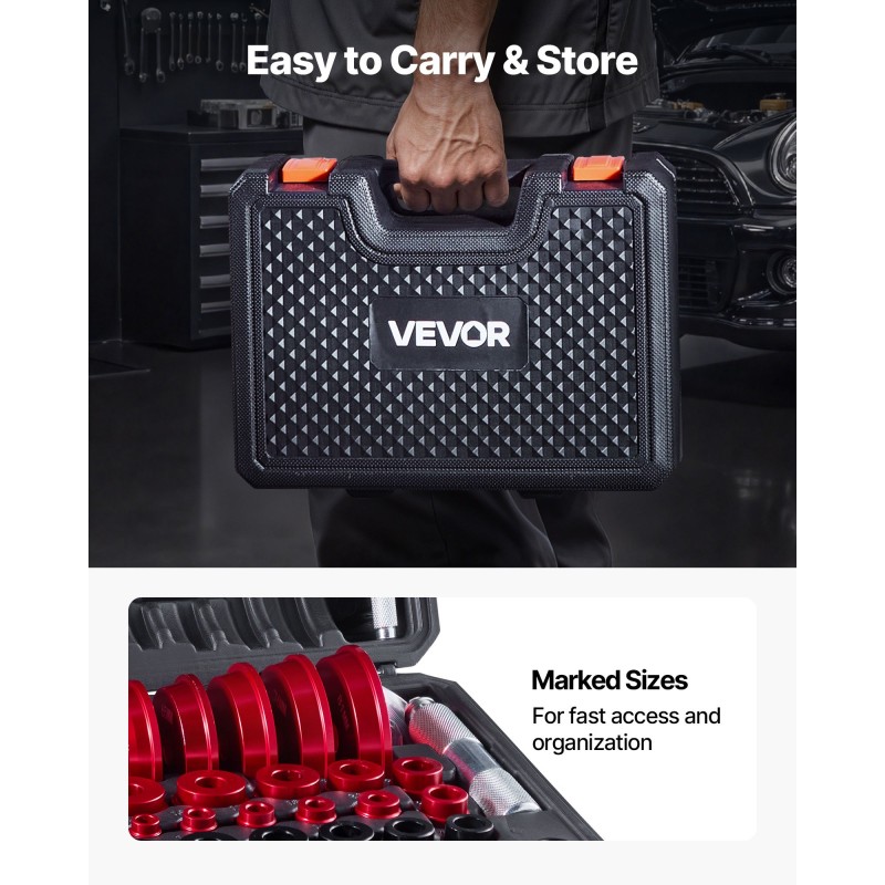 Laakeripuristinsarja 43 osaa metallirakenteinen 39 holkkilevyä ajoneuvoihin