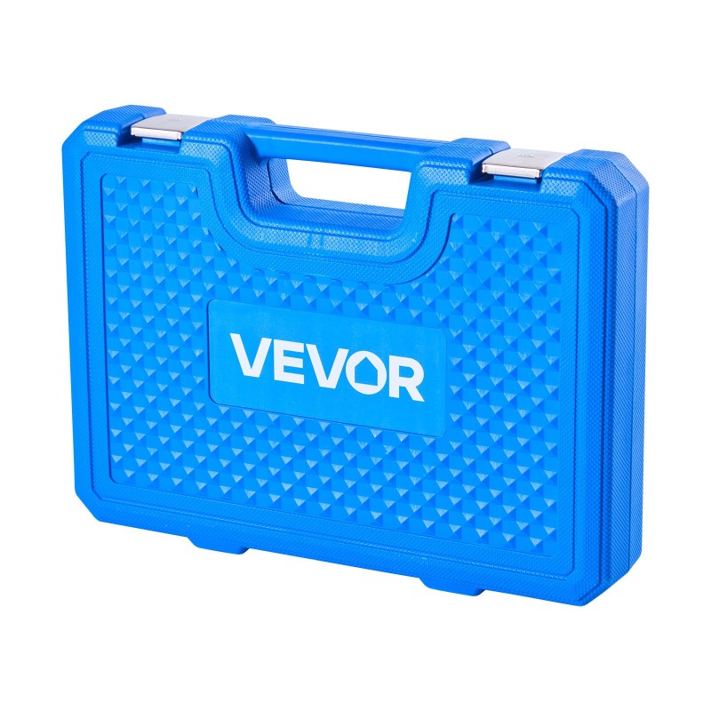 Laakeripuristinsarja 7-osainen metallinen ruosteenkestävä sisältää holkit ja laukku