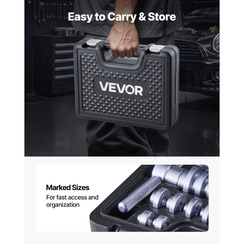 Laakeriprässisarja metallirunkoinen mustaksi käsitelty 25 osaa polkupyörille moottoripyörille autoille