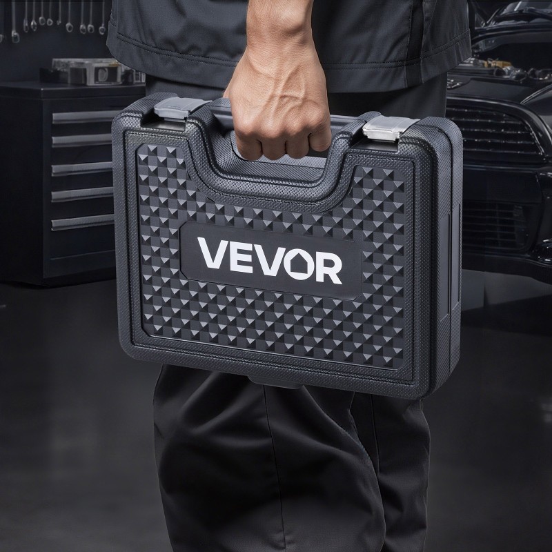 Laakeriprässisarja metallirunkoinen mustaksi käsitelty 25 osaa polkupyörille moottoripyörille autoille