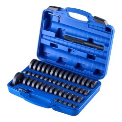 Laakeriprässisarja 68 osaa metallia musta pintakäsittely sisältää avaimen polkupyörille moottoripyörille autoihin