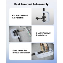 Laakeripuristinsarja metallirakenteinen eri kokoisilla holkkilevyillä erikoisavaimella säilytyslaukussa