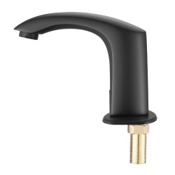 Kosketusvapaa pesuallashana messinki mattamusta infrapuna-anturilla paristokäyttöinen säädettävä veden lämpötila