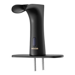 Kosketusvapaa messinkinen pesuallashana mattamusta infrapuna anturilla lämpötilansäädöllä