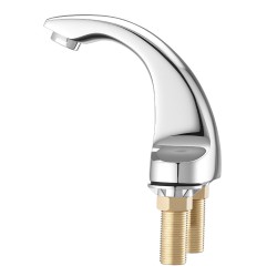 Kosketusvapaa pesuallashana messinkirunko kromipinnoite paristokäyttö infrapunatunnistin hopea