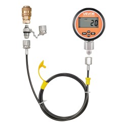 Digitaalinen hydraulinen paineentestaussarja SUS304 kierteillä kaivinkoneille 0 700 bar 9 testiliitintä 2 letkua