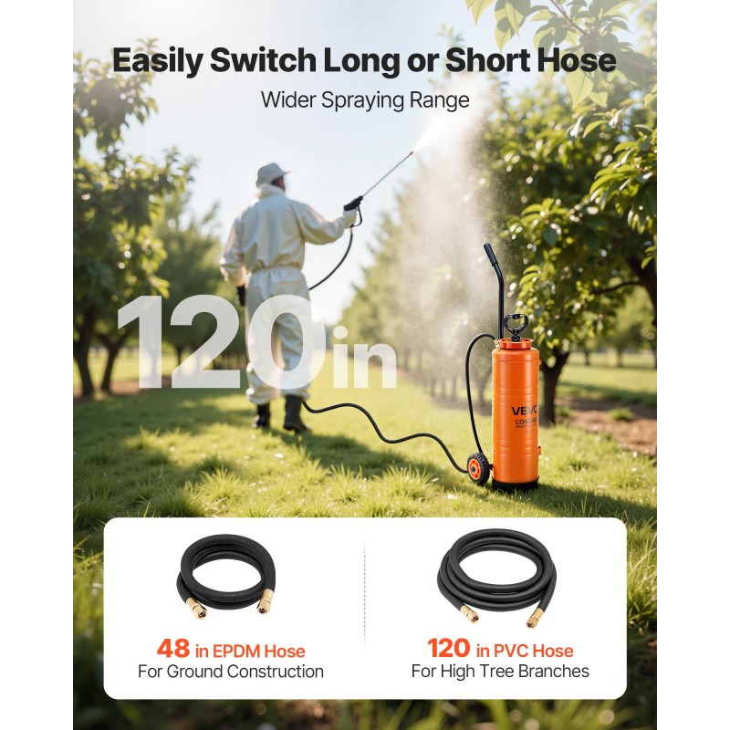 Betoniruisku ruostumattomasta teräksestä 19 litran säiliöllä pyörillä