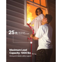 Alumiininen hätätikas 7,62 m 3-kerroksisiin rakennuksiin 453,6 kg kantavuus