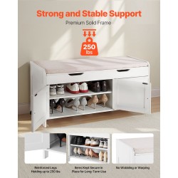 Kenkäpenkki lastulevy ja pellavakangas 105x35x50 cm 3 lokeroa