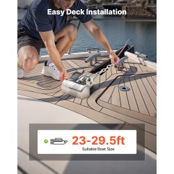 Sähköinen ankkurivinssi 12 V 316-ruostumaton teräs 7–9 m veneisiin