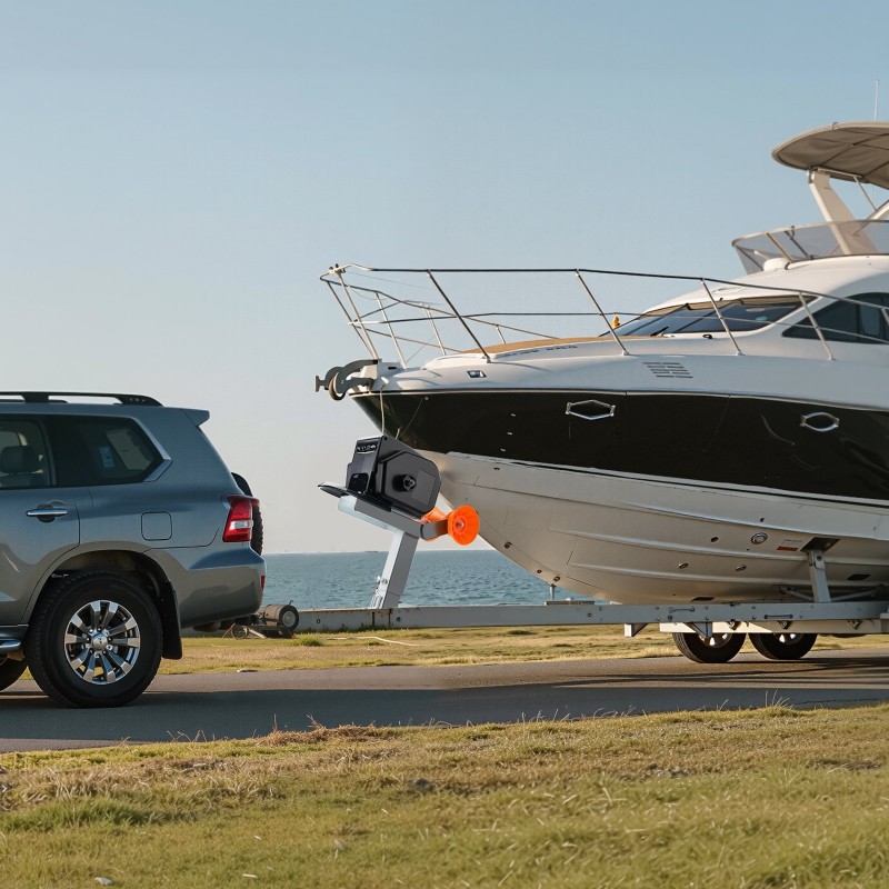 Sähköinen venevinssi 12 voltin 900 kilogramman vetokyvyllä köydellä ja käsikäytöllä