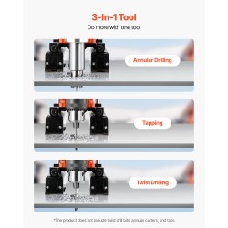 Magneettinen pylväsporakone 1400 W 50 mm onttopora säädettävä kierrosluku käännettävä pyörimissuunta
