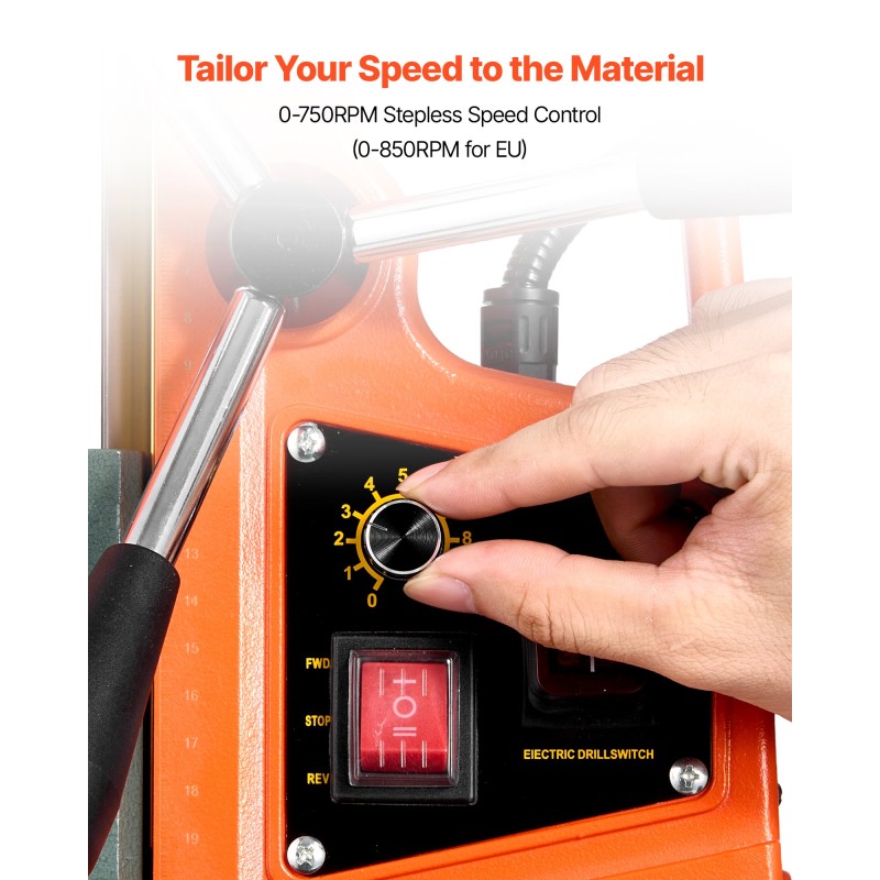 Magneettinen pylväsporakone 1400 wattia 50 millimetriä 11 ydinporanterää teollisuus ja kotitalouskäyttöön