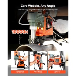 Magneettinen pylväsporakone 1400 wattia 50 millimetriä 11 ydinporanterää teollisuus ja kotitalouskäyttöön