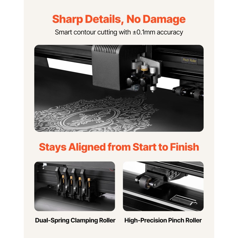 Vinyylileikkuri 870 mm syöttöleveys 750 mm leikkuuleveys alumiiniseosrunko kaksoisterä