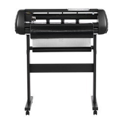 Vinyylileikkuri 720 mm syöttöleveys 600 mm leikkausleveys kaksiteräinen LED-näyttö jalustalla