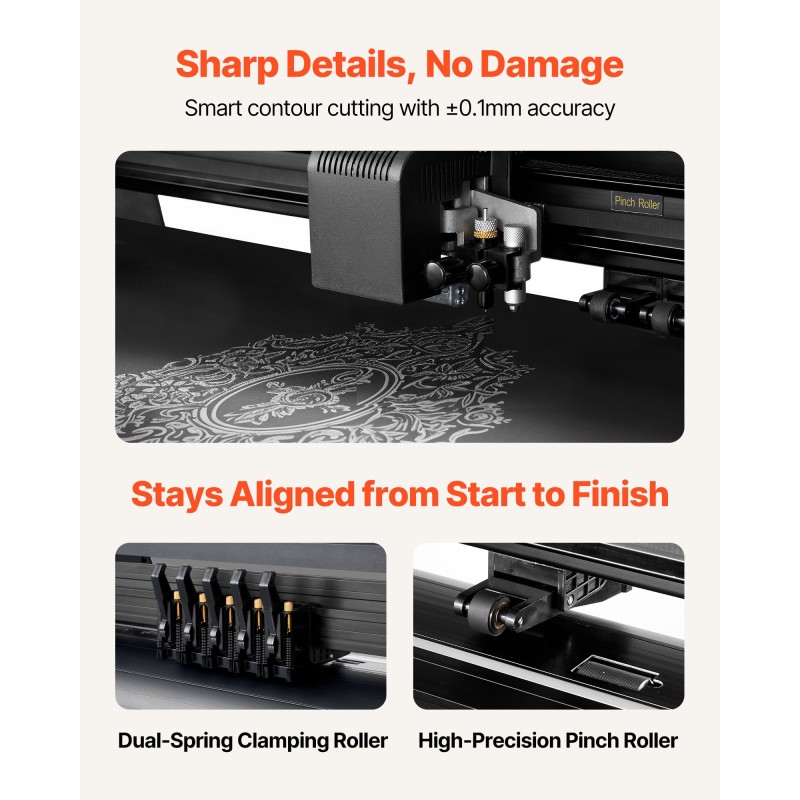 Vinyylileikkuri 1350 mm syöttöleveys 1230 mm leikkausleveys kaksiterärakenne alumiiniseosrunko