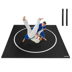 Kamppailumatto kolme kertaa kolme metriä kolme senttiä paksu XPE-vaahdosta PVC-pintainen rullattava