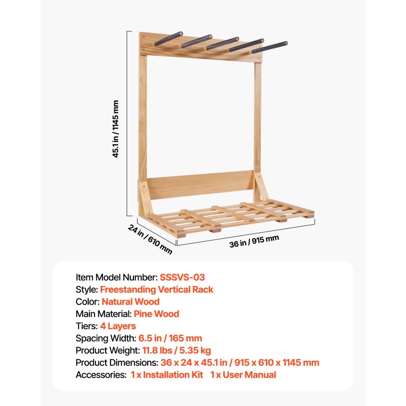 Laudateline 4-tasoinen mäntypuinen vapaasti seisova koko 915x610x1145 mm laudoille