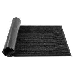 Pitkä käytävämatto polyesteri PVC tausta 3048 914 mm harmaa