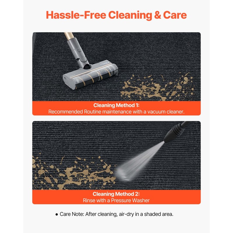 Pitkä käytävämatto polyesteri PVC-tausta 3048×914 mm harmaa