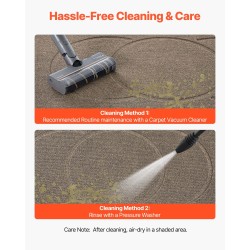 Eteismatto polyesteripinta TPE-tausta sisä- ja ulkokäyttöön 1194 x 813 mm ruskea