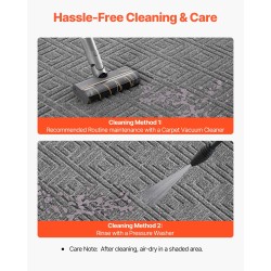 Eteismatto polyesteripinta TPE-tausta 1562×914 mm harmaa sisä- ja ulkokäyttöön