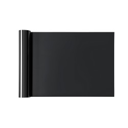 Lämpösiirtokalvorulla PVC kiiltävä musta 0,23 mm 304,8×21336 mm tekstiileille