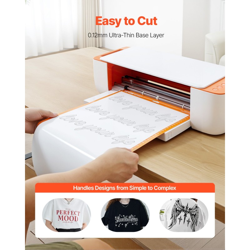 Lämmönsiirtovinylirulla PVC kiiltävä valkoinen 305 x 15240 mm 0,23 mm