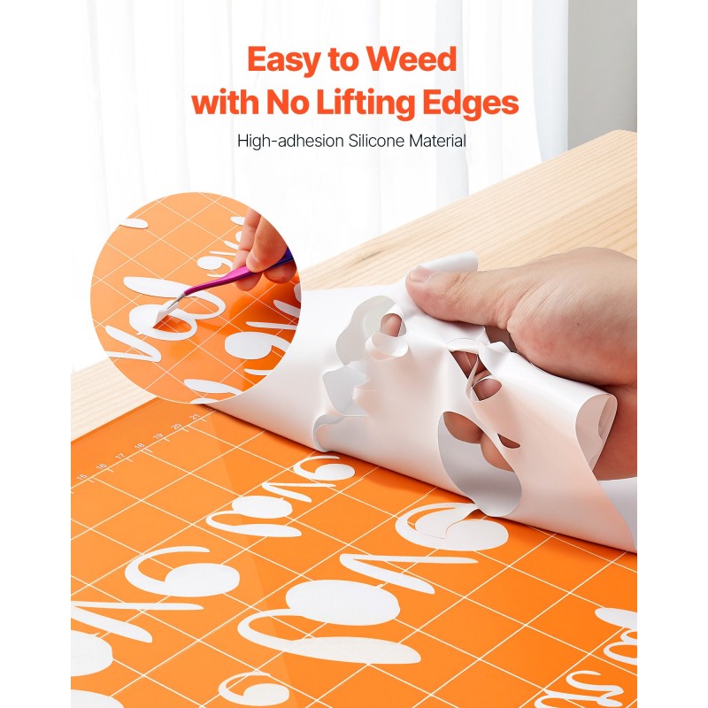 Lämpösiirtokalvopaketti PVC 80 arkkia 304,8 x 304,8 mm kiiltävä tekstiileille