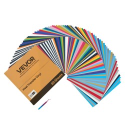 Lämpösiirtokalvopaketti PVC 80 arkkia 304,8 x 304,8 mm kiiltävä tekstiileille