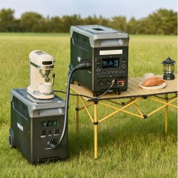 Kannettava virtalähde 3600W 3840Wh LiFePO4-akku 10 ulostuloporttia UPS-toiminto