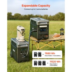 Lisäakku litiumrautafosfaatti 3840 wattituntia kannettavalle virtalähteelle